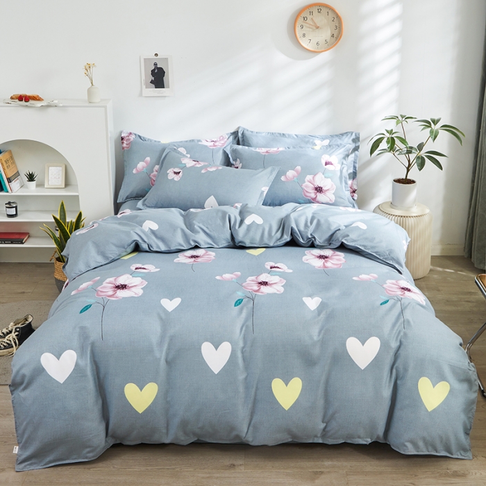 91家纺网 家纺一手货源 找家纺 仟人梦 2024新款直播爆款植物羊绒四件套单被套 AA复花雨梦