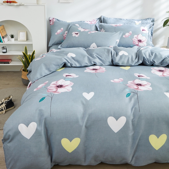 91家纺网 家纺一手货源 找家纺 仟人梦 2024新款直播爆款植物羊绒四件套单被套 AA复花雨梦