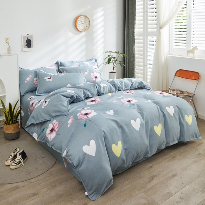 91家纺网 家纺一手货源 找家纺 仟人梦 2024新款直播爆款植物羊绒四件套单被套 AA复花雨梦