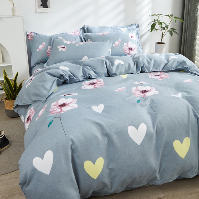 91家纺网 家纺一手货源 找家纺 仟人梦 2024新款直播爆款植物羊绒四件套单被套 AA复花雨梦