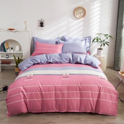 仟人梦 2024新款直播爆款植物羊绒四件套单被套 AA蝴蝶结