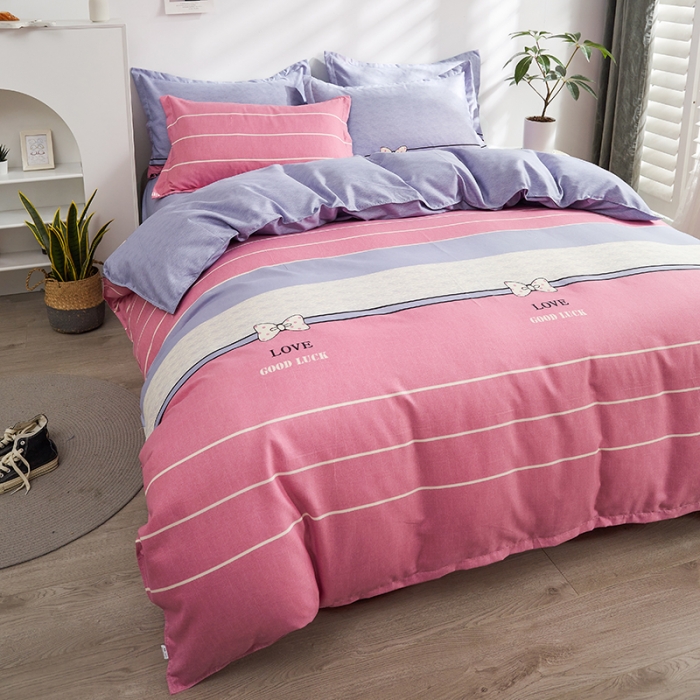 91家纺网 家纺一手货源 找家纺 仟人梦 2024新款直播爆款植物羊绒四件套单被套 AA蝴蝶结