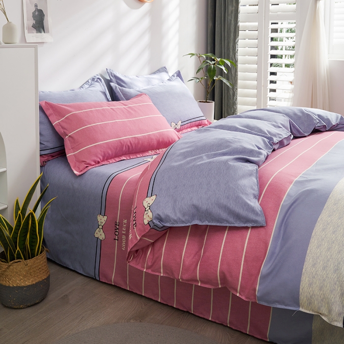 91家纺网 家纺一手货源 找家纺 仟人梦 2024新款直播爆款植物羊绒四件套单被套 AA蝴蝶结