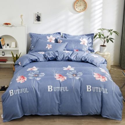 仟人梦 2024新款直播爆款植物羊绒四件套单被套 AA花样人生