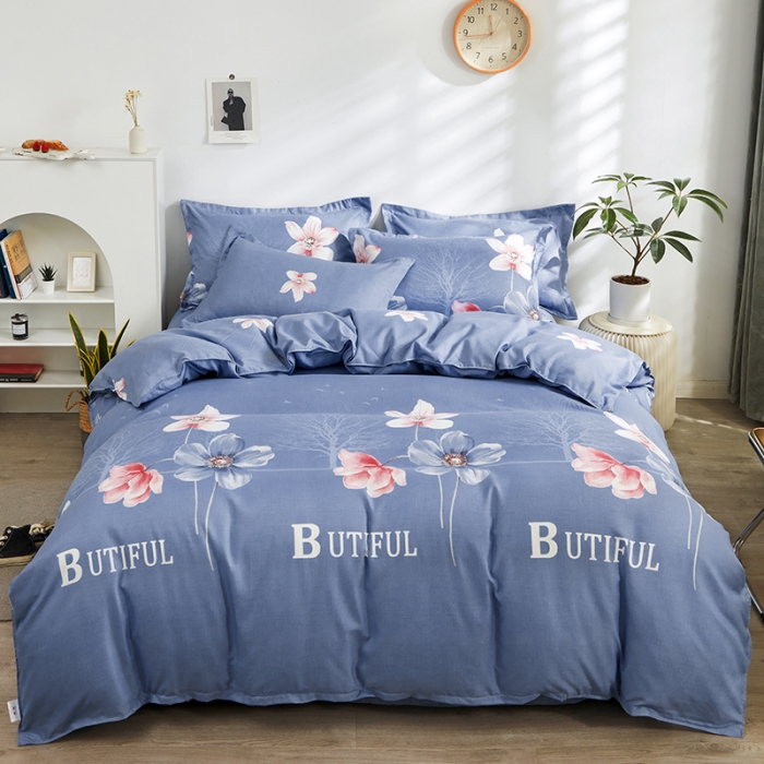 91家纺网 家纺一手货源 找家纺 仟人梦 2024新款直播爆款植物羊绒四件套单被套 AA花样人生