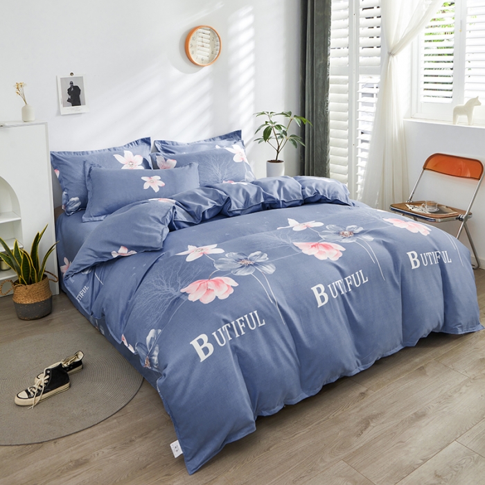 91家纺网 家纺一手货源 找家纺 仟人梦 2024新款直播爆款植物羊绒四件套单被套 AA花样人生