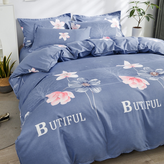 91家纺网 家纺一手货源 找家纺 仟人梦 2024新款直播爆款植物羊绒四件套单被套 AA花样人生