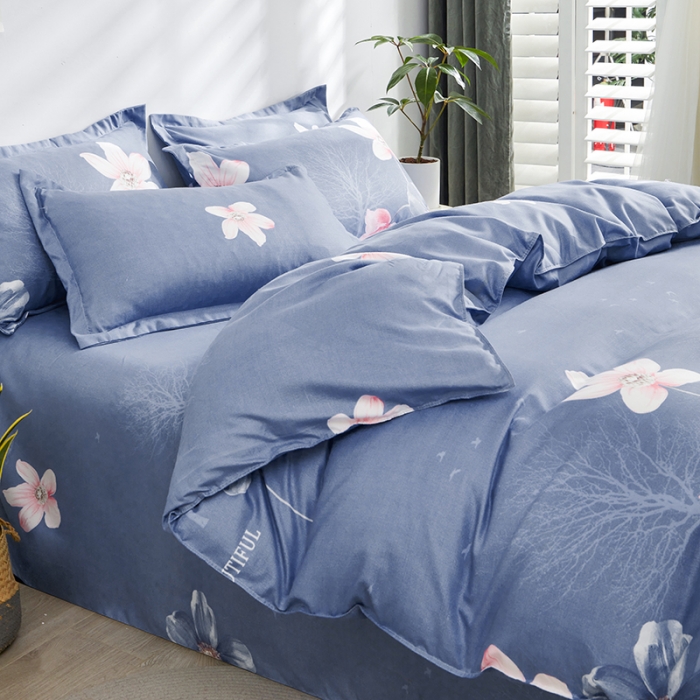 91家纺网 家纺一手货源 找家纺 仟人梦 2024新款直播爆款植物羊绒四件套单被套 AA花样人生