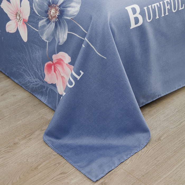 91家纺网 家纺一手货源 找家纺 仟人梦 2024新款直播爆款植物羊绒四件套单被套 AA花样人生