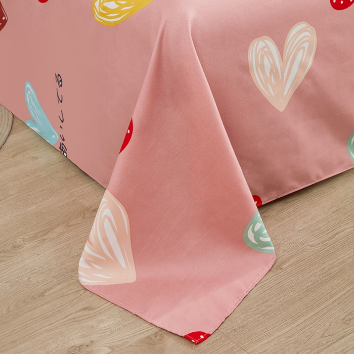 91家纺网 家纺一手货源 找家纺 仟人梦 2024新款直播爆款植物羊绒四件套单被套 AA甜甜爱