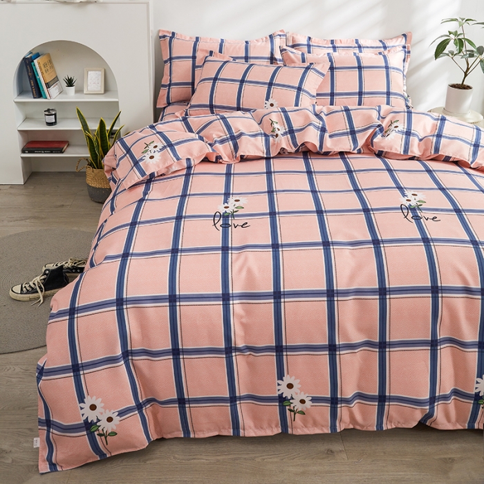 91家纺网 家纺一手货源 找家纺 仟人梦 2024新款直播爆款植物羊绒四件套单被套 AA阳光美居