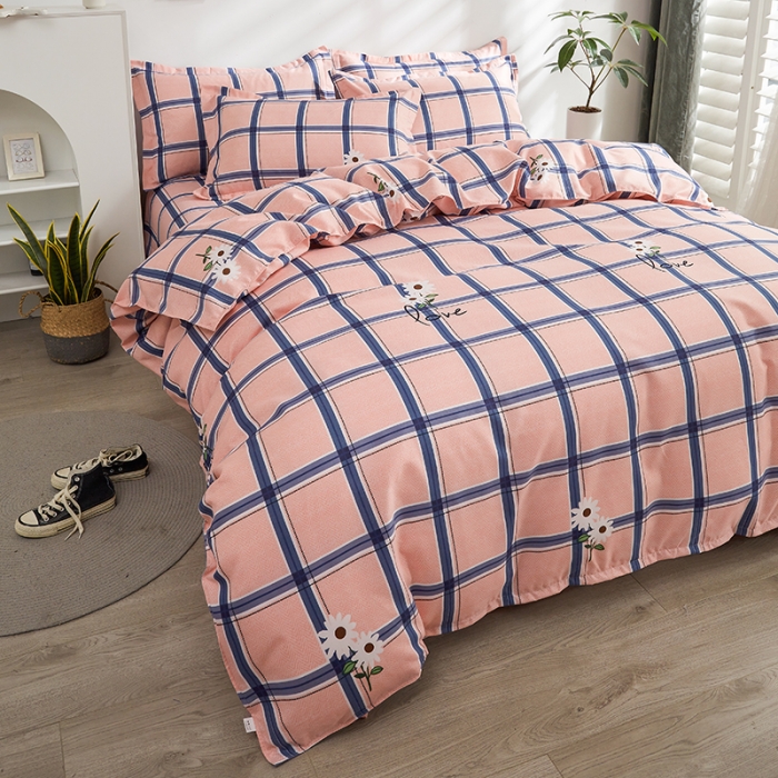 91家纺网 家纺一手货源 找家纺 仟人梦 2024新款直播爆款植物羊绒四件套单被套 AA阳光美居