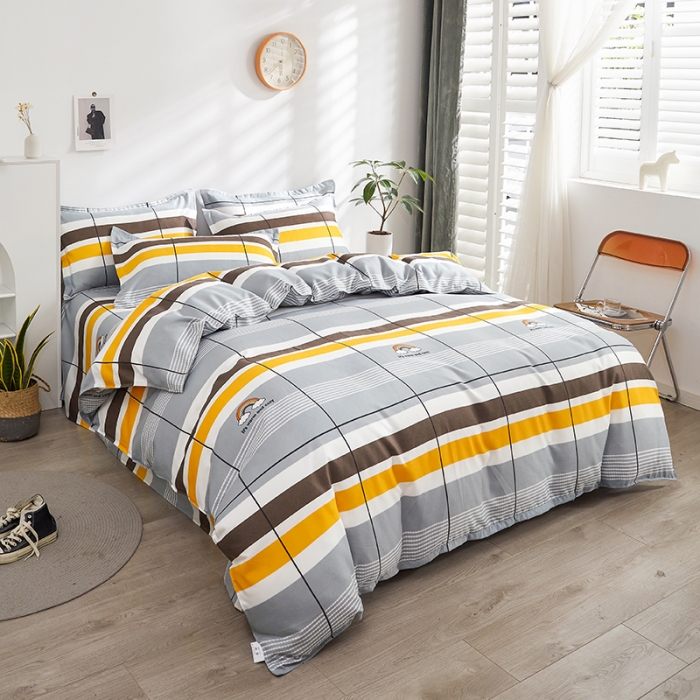 91家纺网 家纺一手货源 找家纺 仟人梦 2024新款直播爆款植物羊绒四件套单被套 彩色心情