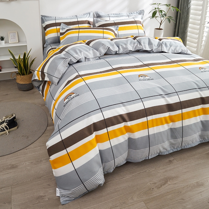 91家纺网 家纺一手货源 找家纺 仟人梦 2024新款直播爆款植物羊绒四件套单被套 彩色心情