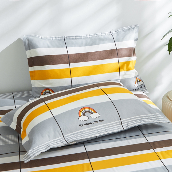 91家纺网 家纺一手货源 找家纺 仟人梦 2024新款直播爆款植物羊绒四件套单被套 彩色心情