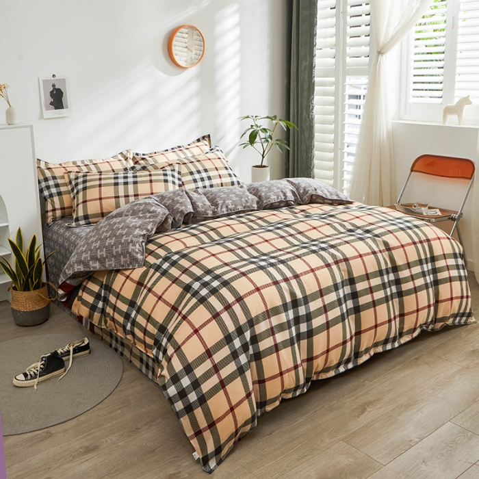 91家纺网 家纺一手货源 找家纺 仟人梦 2024新款直播爆款植物羊绒四件套单被套 圣地亚斯