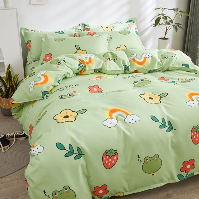 91家纺网 家纺一手货源 找家纺 仟人梦 2024新款直播爆款植物羊绒四件套单被套 童年乐园