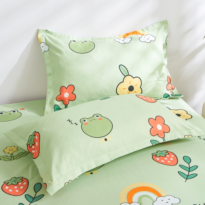 91家纺网 家纺一手货源 找家纺 仟人梦 2024新款直播爆款植物羊绒四件套单被套 童年乐园