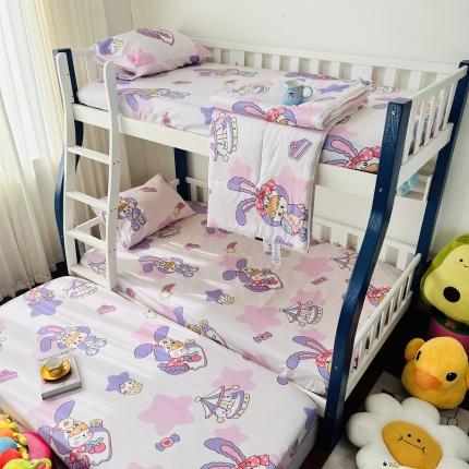 91家纺网 家纺一手货源 找家纺 小虾米 2023新款卡通系列全棉夏被 甜睡兔宝