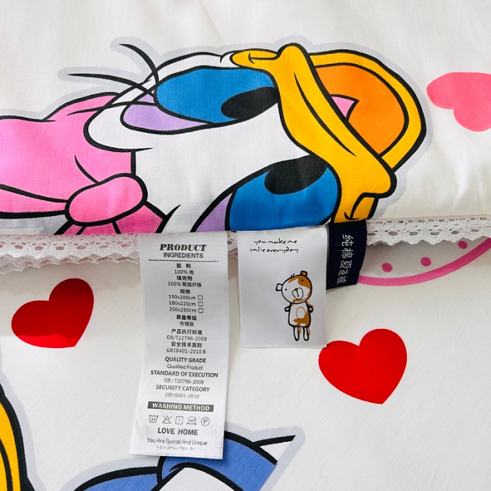 91家纺网 家纺一手货源 找家纺 小虾米 2023新款卡通系列全棉夏被 黛西公主