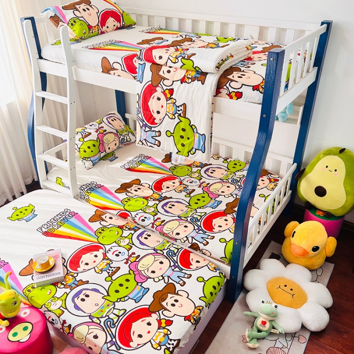 91家纺网 家纺一手货源 找家纺 小虾米 2023新款卡通系列全棉夏被 巴斯光年