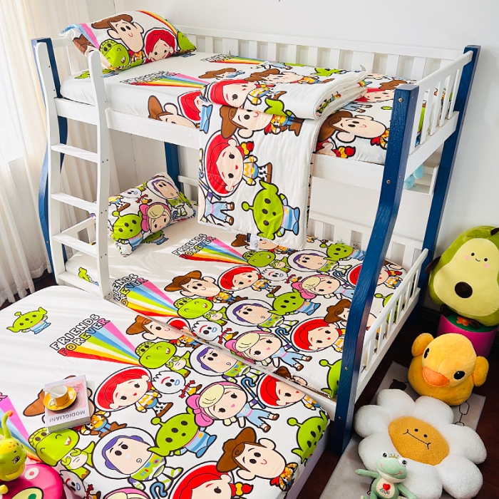 91家纺网 家纺一手货源 找家纺 小虾米 2023新款卡通系列全棉夏被 巴斯光年