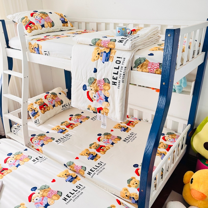 91家纺网 家纺一手货源 找家纺 小虾米 2023新款卡通系列全棉夏被 邦迪仔