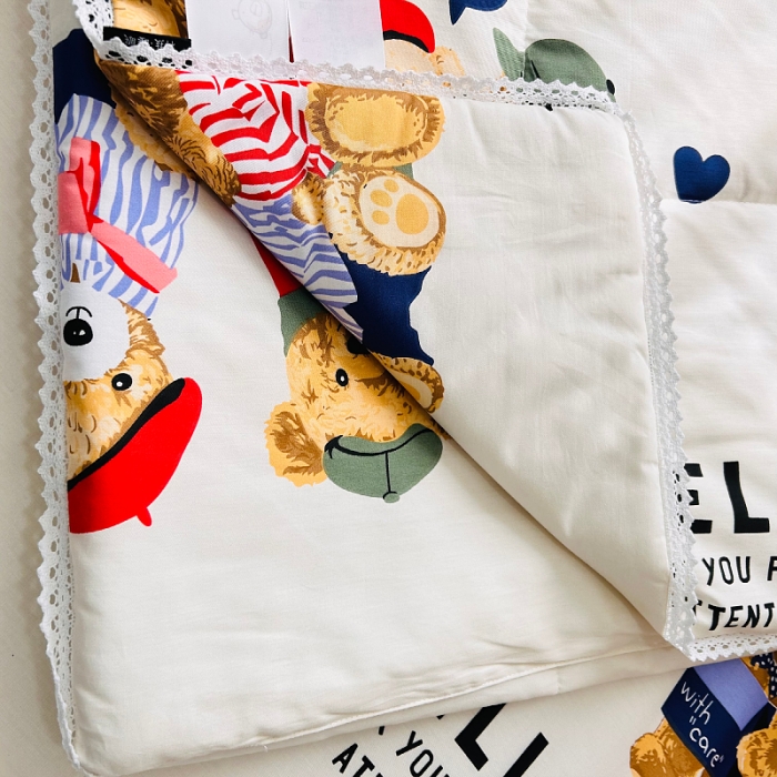 91家纺网 家纺一手货源 找家纺 小虾米 2023新款卡通系列全棉夏被 邦迪仔