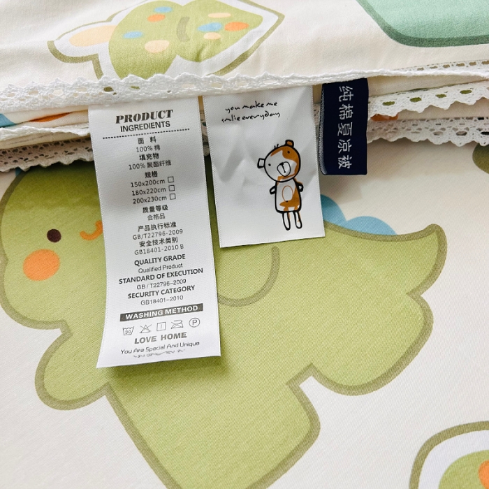 91家纺网 家纺一手货源 找家纺 小虾米 2023新款卡通系列全棉夏被 活力恐龙