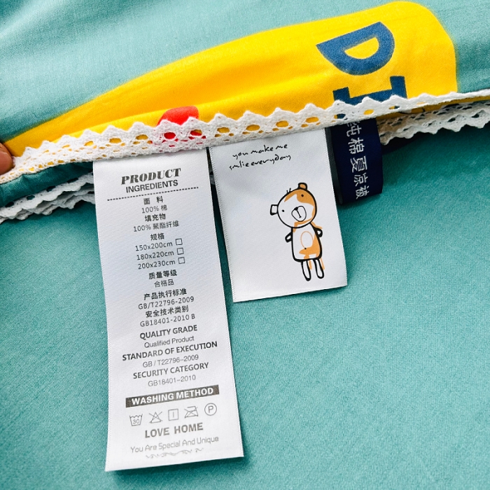 91家纺网 家纺一手货源 找家纺 小虾米 2023新款卡通系列全棉夏被 恐龙家族绿