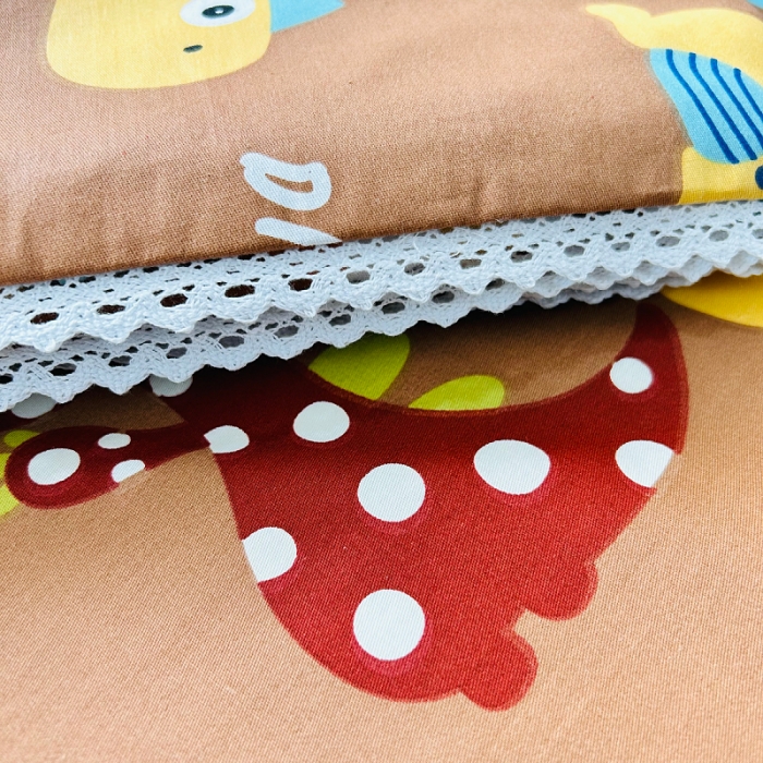 91家纺网 家纺一手货源 找家纺 小虾米 2023新款卡通系列全棉夏被 恐龙日记咖