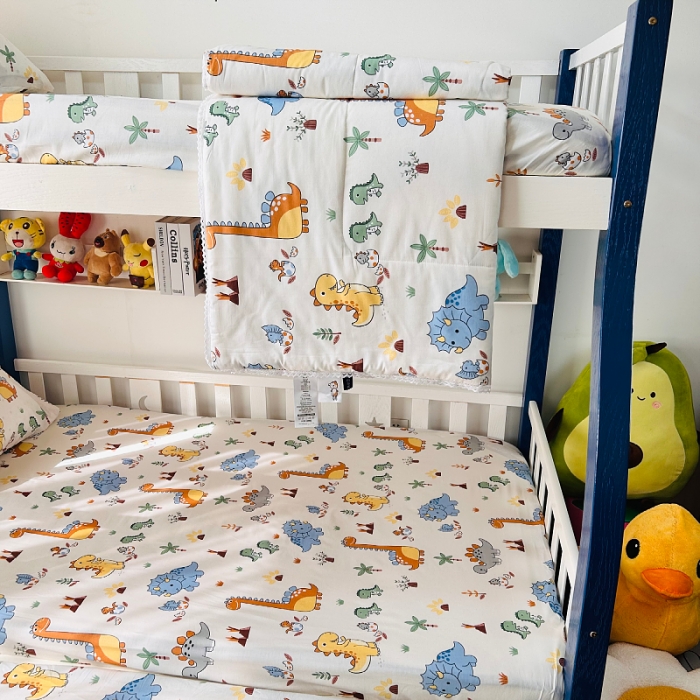 91家纺网 家纺一手货源 找家纺 小虾米 2023新款卡通系列全棉夏被 恐龙仔仔