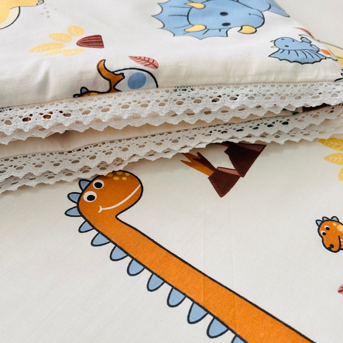 91家纺网 家纺一手货源 找家纺 小虾米 2023新款卡通系列全棉夏被 恐龙仔仔