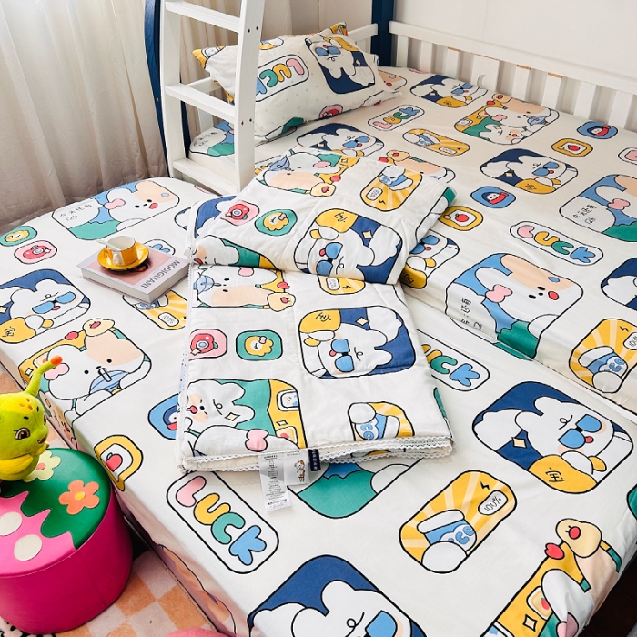 91家纺网 家纺一手货源 找家纺 小虾米 2023新款卡通系列全棉夏被 莱克星球