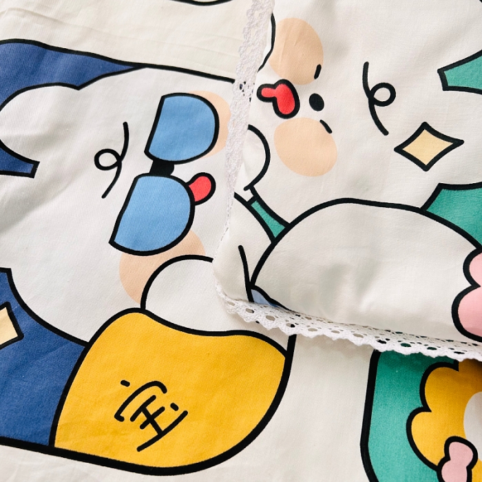 91家纺网 家纺一手货源 找家纺 小虾米 2023新款卡通系列全棉夏被 莱克星球