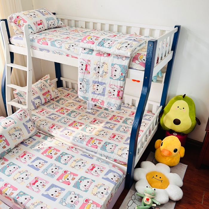 91家纺网 家纺一手货源 找家纺 小虾米 2023新款卡通系列全棉夏被 连连看