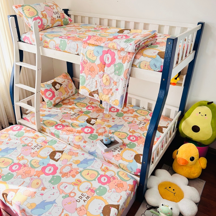 91家纺网 家纺一手货源 找家纺 小虾米 2023新款卡通系列全棉夏被 萝卜女孩