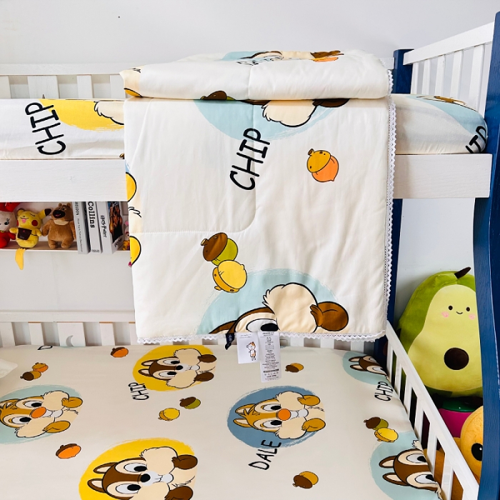 91家纺网 家纺一手货源 找家纺 小虾米 2023新款卡通系列全棉夏被 奇奇和蒂蒂