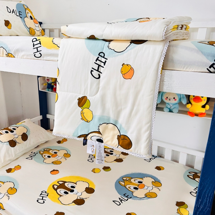 91家纺网 家纺一手货源 找家纺 小虾米 2023新款卡通系列全棉夏被 奇奇和蒂蒂