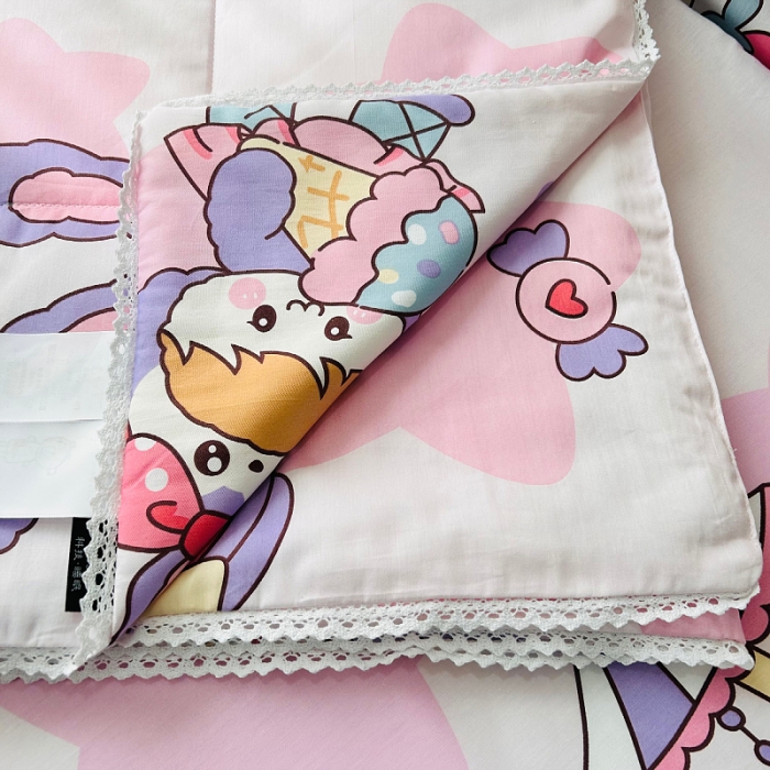 91家纺网 家纺一手货源 找家纺 小虾米 2023新款卡通系列全棉夏被 甜睡兔宝