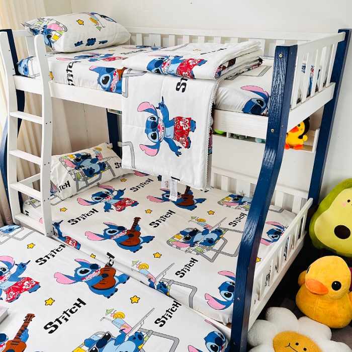 91家纺网 家纺一手货源 找家纺 小虾米 2023新款卡通系列全棉夏被 摇滚史迪仔