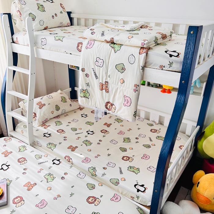 91家纺网 家纺一手货源 找家纺 小虾米 2023新款卡通系列全棉夏被 野餐派对