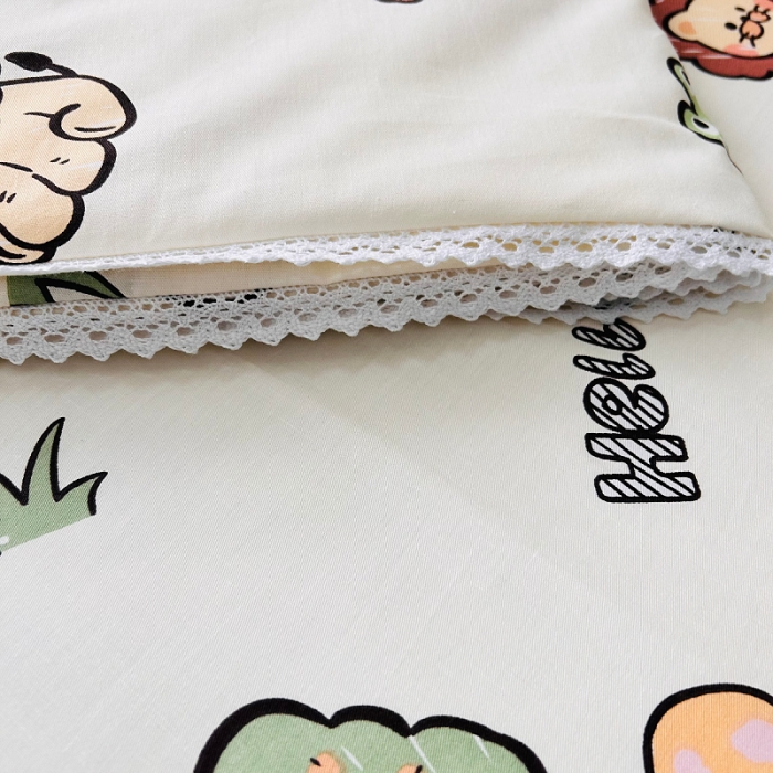 91家纺网 家纺一手货源 找家纺 小虾米 2023新款卡通系列全棉夏被 野餐派对