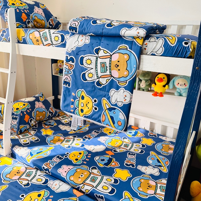 91家纺网 家纺一手货源 找家纺 小虾米 2023新款卡通系列全棉夏被 宇宙空间站