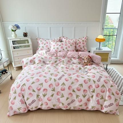 91家纺网 家纺一手货源 找家纺 （总）帛织澜  2025新款全棉喷气12868系列纯棉四件套