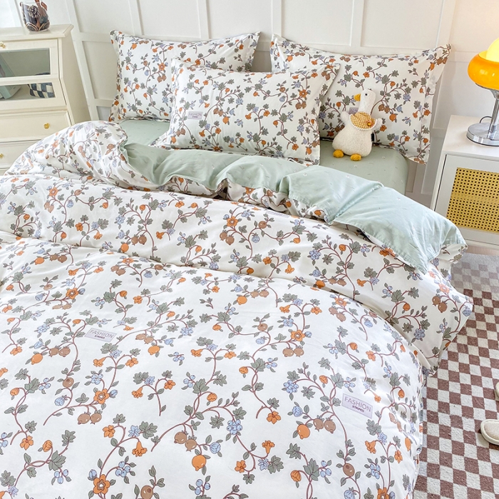 91家纺网 家纺一手货源 找家纺 帛织澜  2025新款全棉喷气12868系列纯棉四件套 花千骨