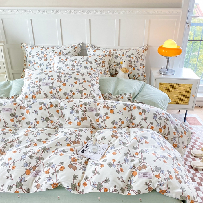 91家纺网 家纺一手货源 找家纺 帛织澜  2025新款全棉喷气12868系列纯棉四件套 花千骨