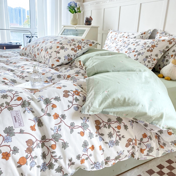 91家纺网 家纺一手货源 找家纺 帛织澜  2025新款全棉喷气12868系列纯棉四件套 花千骨