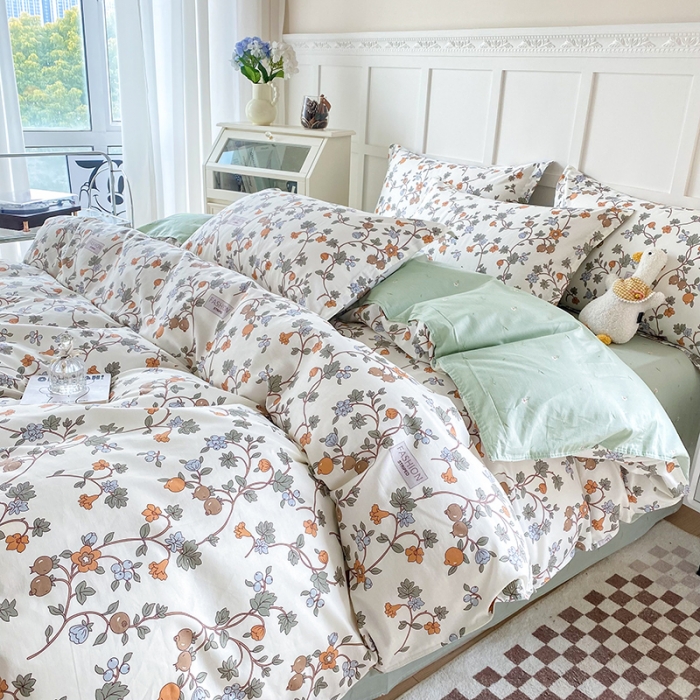 91家纺网 家纺一手货源 找家纺 帛织澜  2025新款全棉喷气12868系列纯棉四件套 花千骨