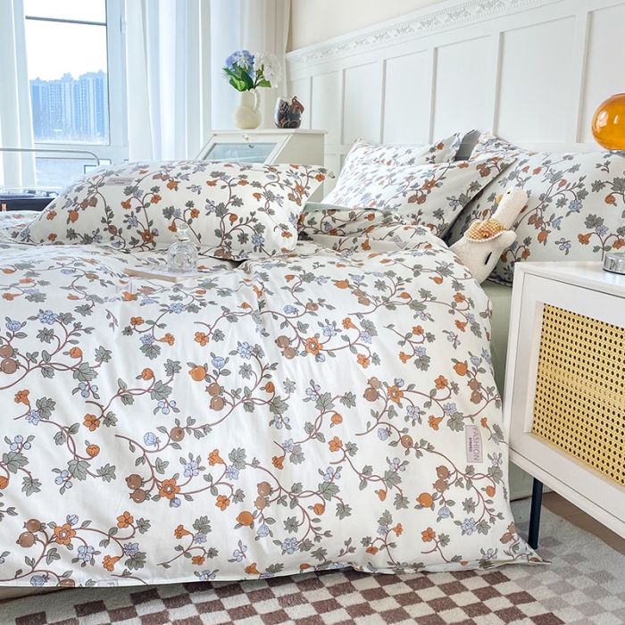 91家纺网 家纺一手货源 找家纺 帛织澜  2025新款全棉喷气12868系列纯棉四件套 花千骨